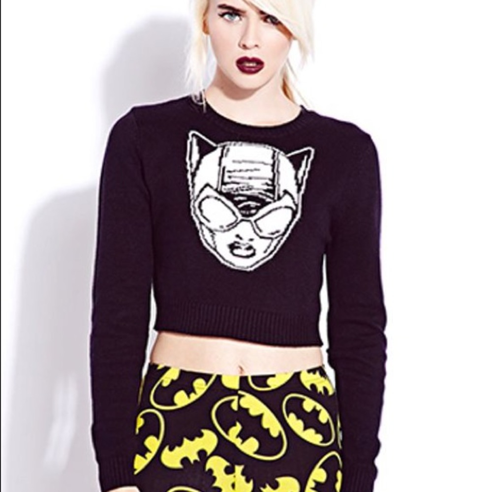 Forever 21 x DC Comics Batman Catwoman sweater S
